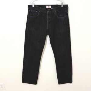 Vintage Levi’s 501 XX Jeans Black Original Straight Leg Denim Button Fly 38x32